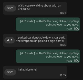 skr1: I parked car [at] Dunstanble downs car park the[n] strapped 8[meter] pole to a sign post :)